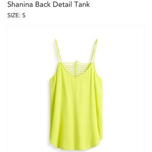 Pixley Bright Yellow Tank Top (Small)